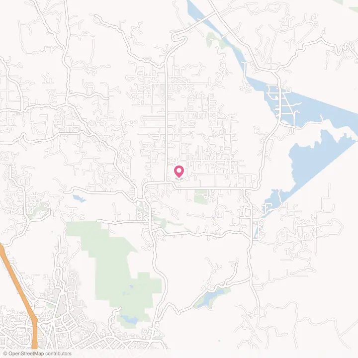 Map of the flower delivery area in Valley Center, California