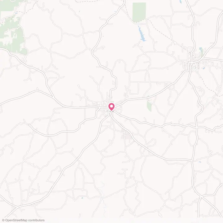 Map of the flower delivery area in Ashland, Alabama