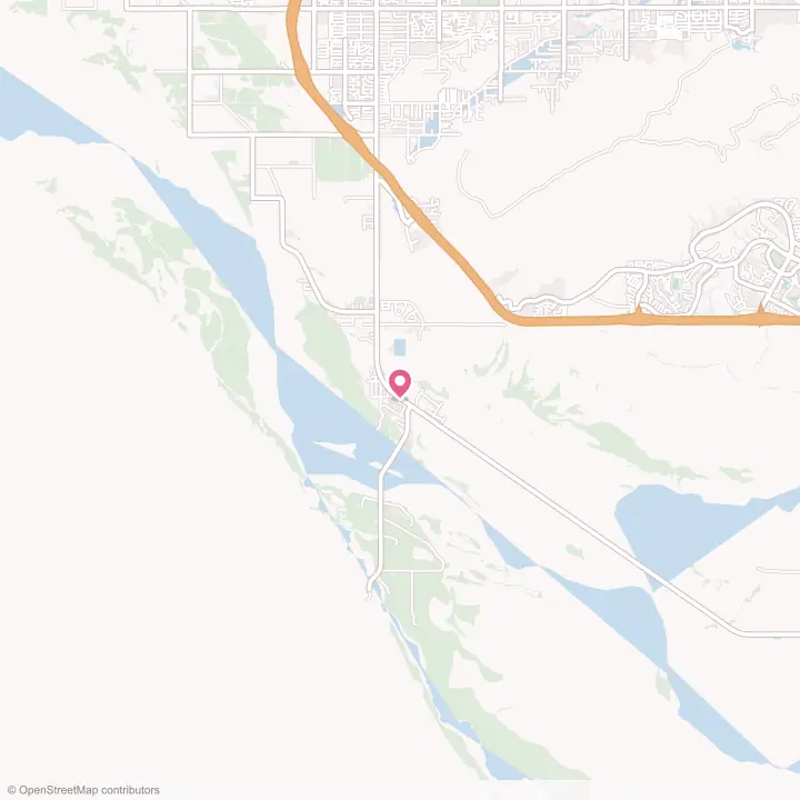 Map of the flower delivery area in Gila Crossing, Arizona