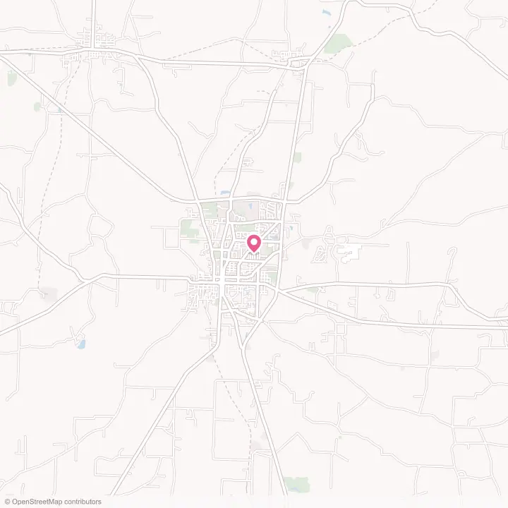 Map of the flower delivery area in Magnolia, Arkansas