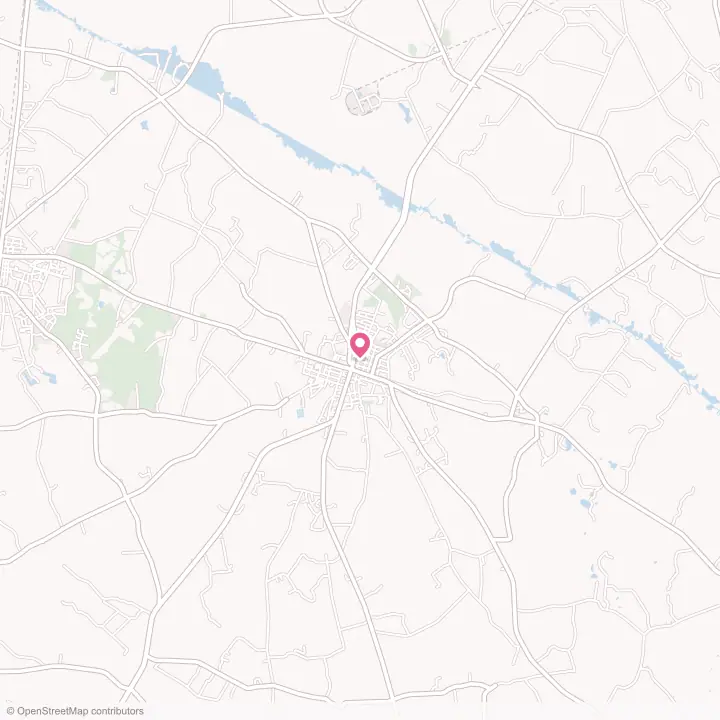 Map of the flower delivery area in Bamberg, South Carolina