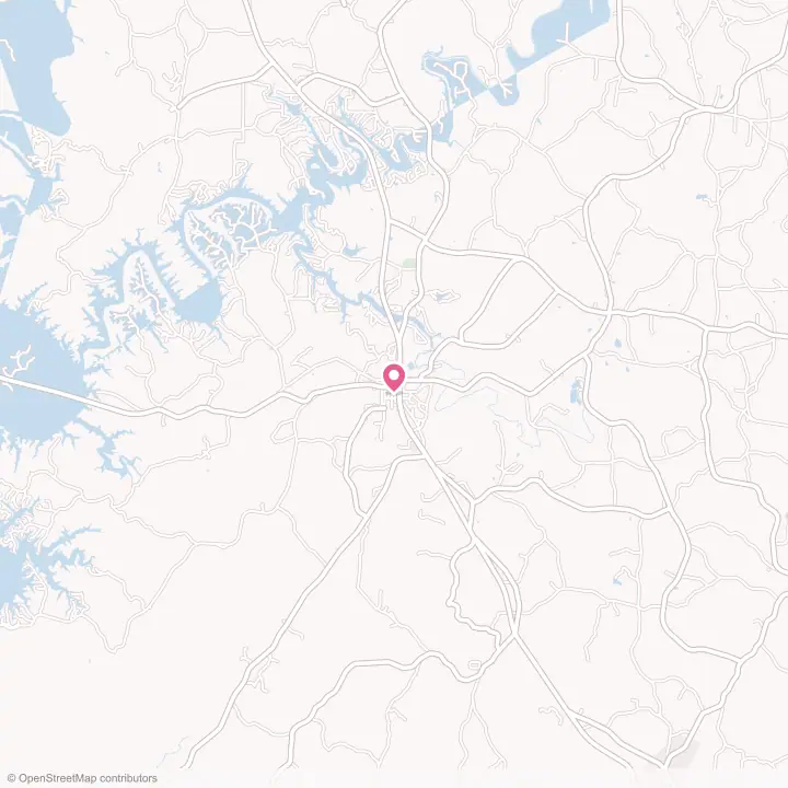 Map of the flower delivery area in Wedowee, Alabama