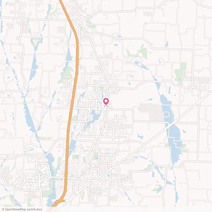 Map of the flower delivery area in Anna, Texas