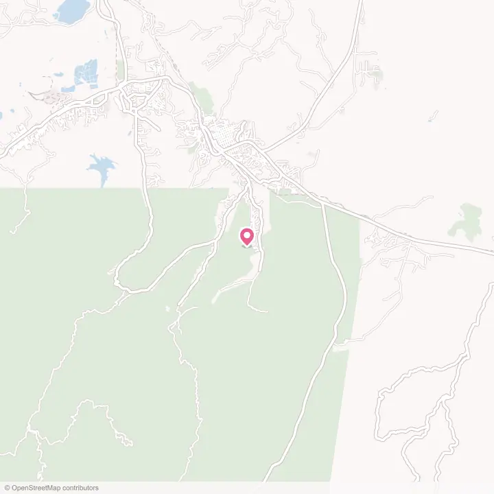 Map of the flower delivery area in Six Shooter Canyon, Arizona