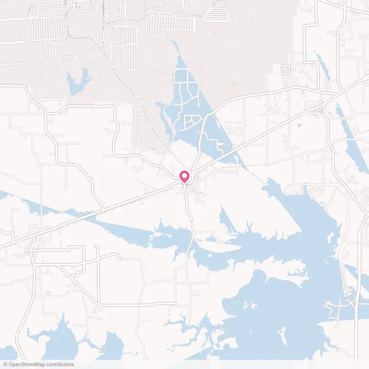 Map of the flower delivery area in Redwater, Texas