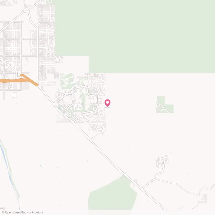 Map of the flower delivery area in Gold Canyon, Arizona