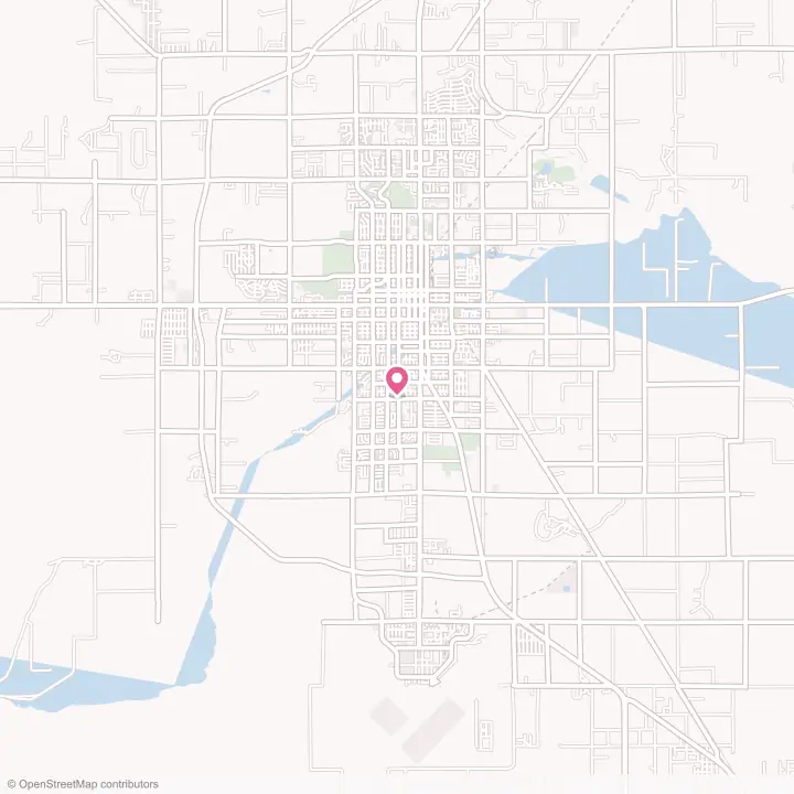 Map of the flower delivery area in Roswell, New Mexico