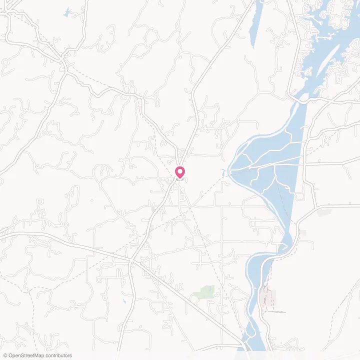 Map of the flower delivery area in Vincent, Alabama
