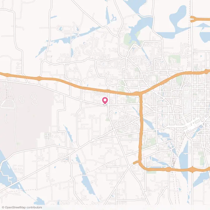Map of the flower delivery area in Nash, Texas