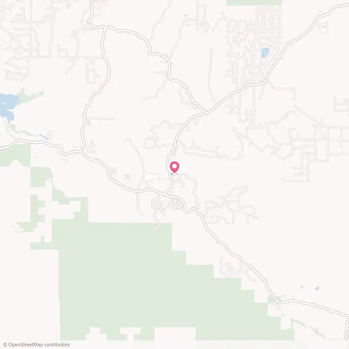 Map of the flower delivery area in Aguanga, California