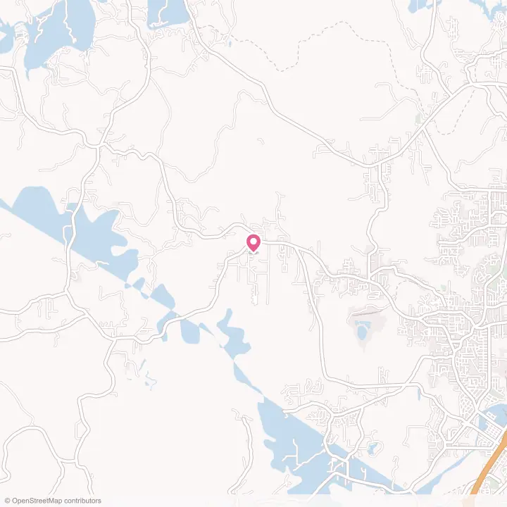 Map of the flower delivery area in Rock Creek, Alabama