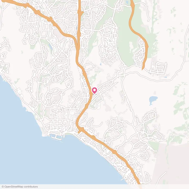 Map of the flower delivery area in San Juan Capistrano, California
