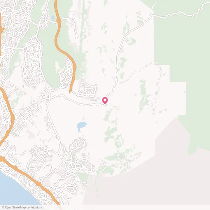 Map of the flower delivery area in Rancho Mission Viejo, California