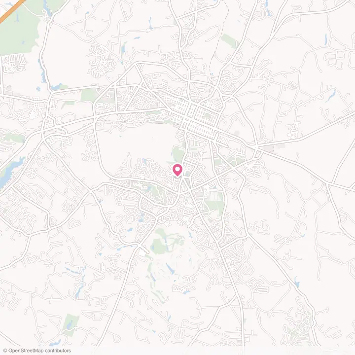 Map of the flower delivery area in Aiken, South Carolina