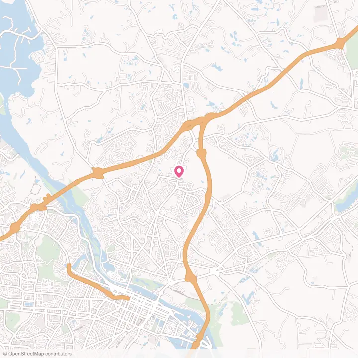Map of the flower delivery area in Belvedere, South Carolina