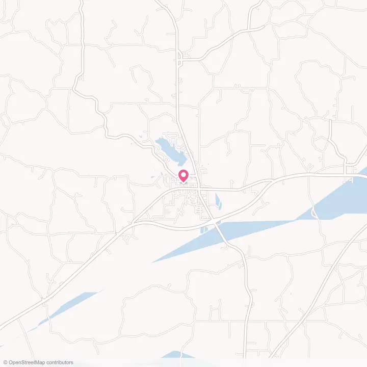 Map of the flower delivery area in Eupora, Mississippi