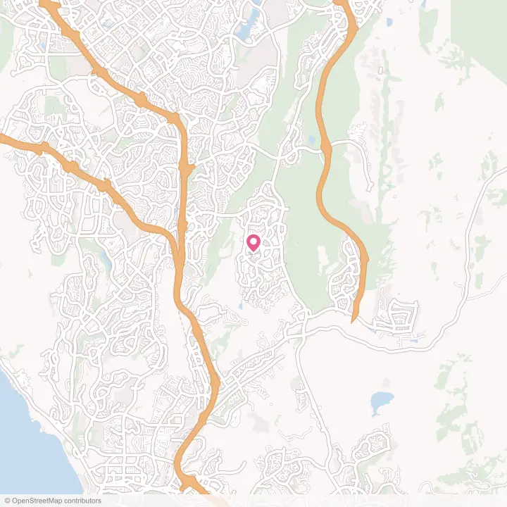 Map of the flower delivery area in Ladera Ranch, California