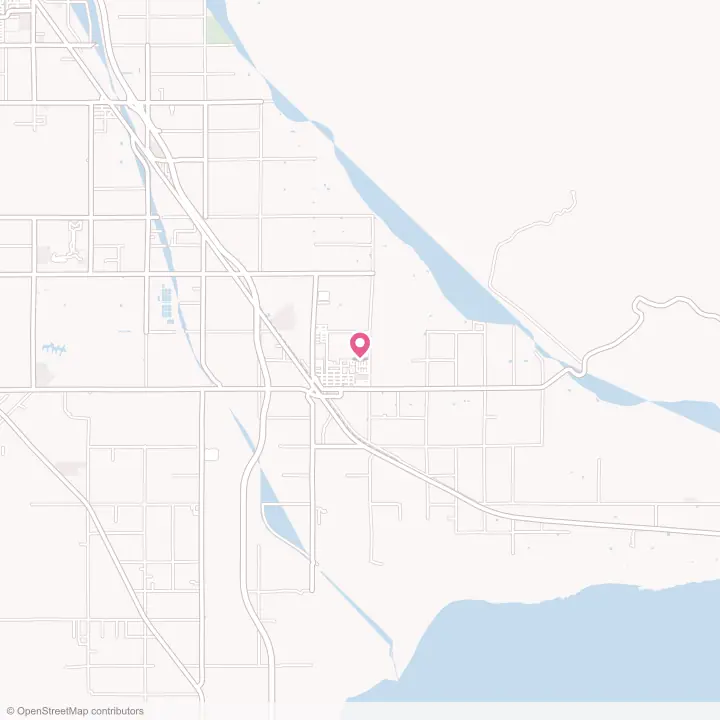 Map of the flower delivery area in Mecca, California