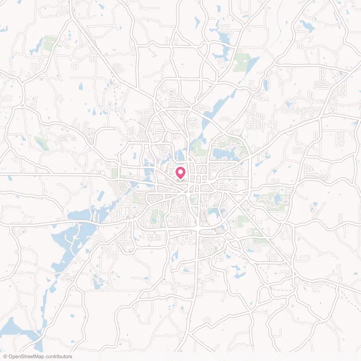 Map of the flower delivery area in Carrollton, Georgia