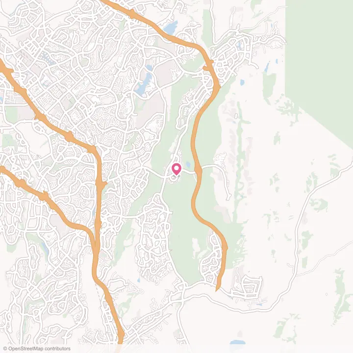 Map of the flower delivery area in Las Flores, California