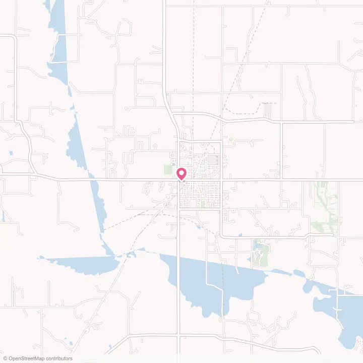 Map of the flower delivery area in West Point, Mississippi