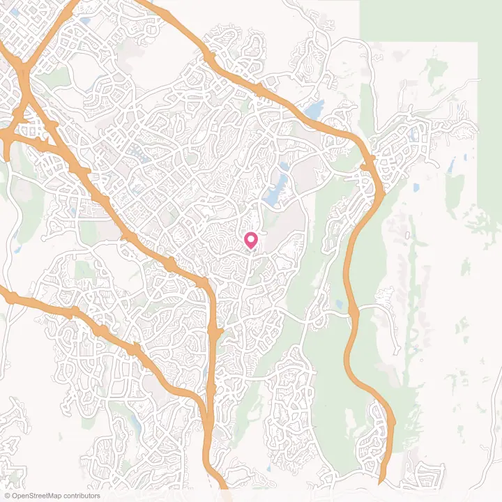 Map of the flower delivery area in Mission Viejo, California