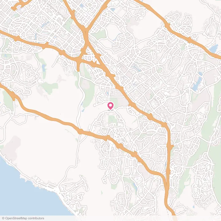 Map of the flower delivery area in Laguna Woods, California