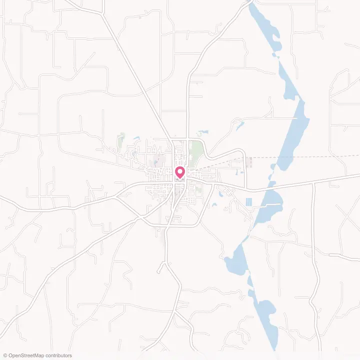 Map of the flower delivery area in Warren, Arkansas