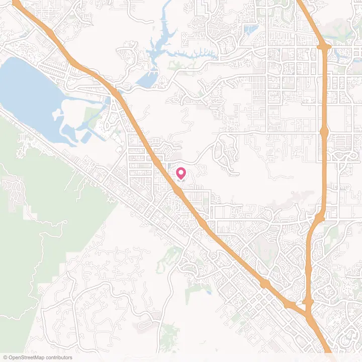 Map of the flower delivery area in Wildomar, California