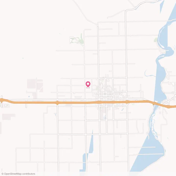 Map of the flower delivery area in Blythe, California