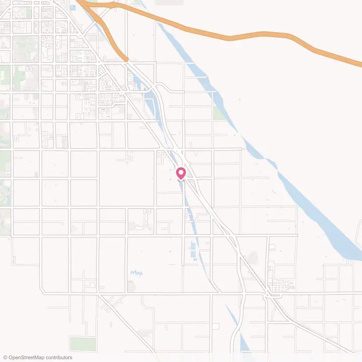 Map of the flower delivery area in Thermal, California