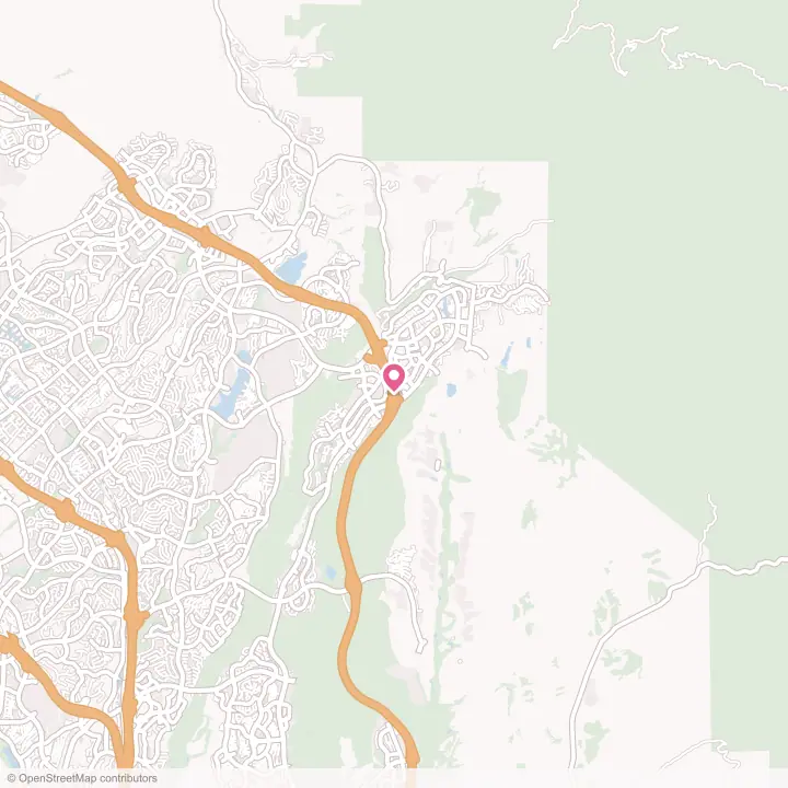 Map of the flower delivery area in Rancho Santa Margarita, California