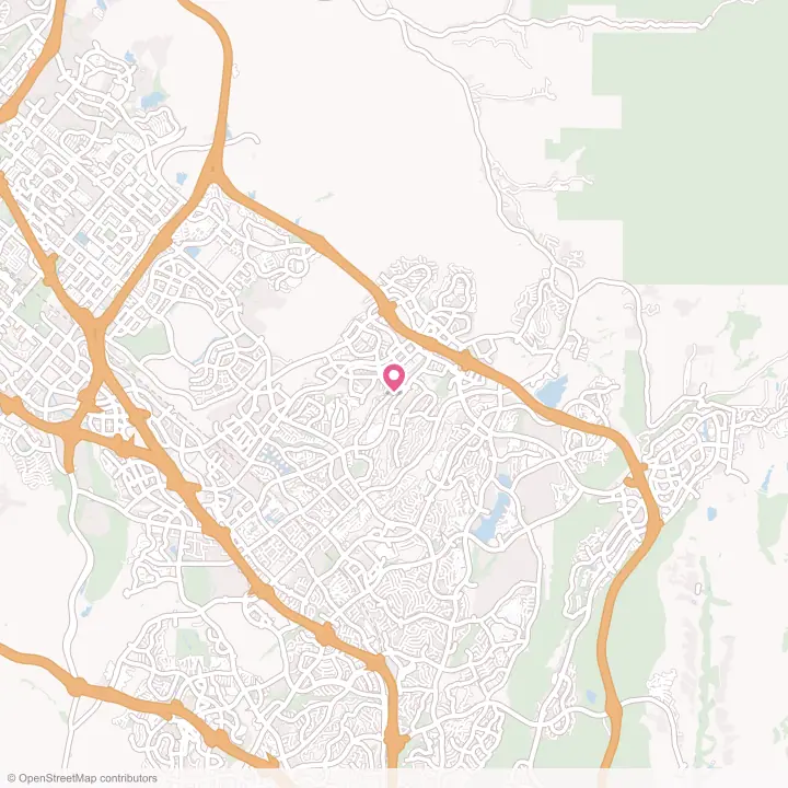 Map of the flower delivery area in Lake Forest, California