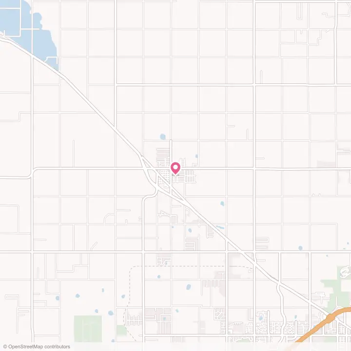 Map of the flower delivery area in Shallowater, Texas
