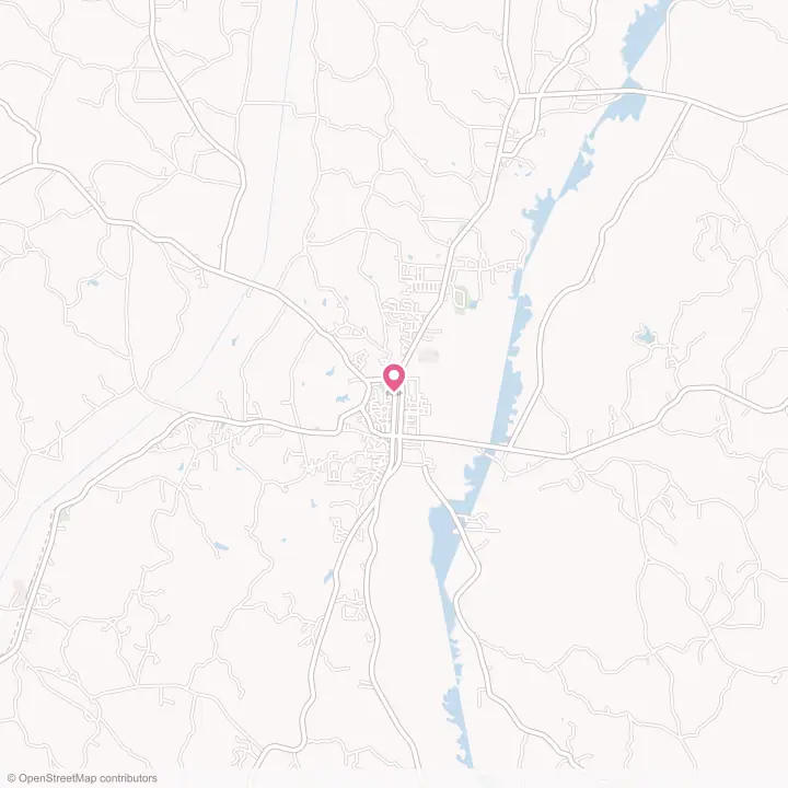 Map of the flower delivery area in Fayette, Alabama