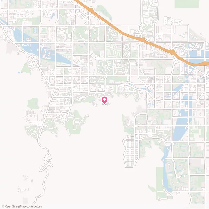 Map of the flower delivery area in Indian Wells, California