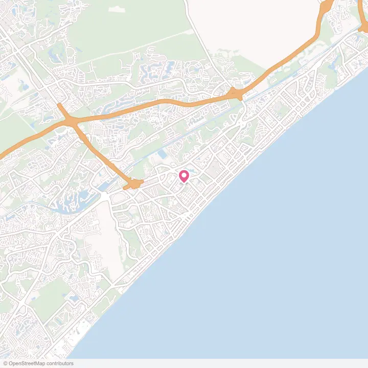 Map of the flower delivery area in Myrtle Beach, South Carolina