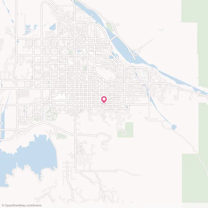 Map of the flower delivery area in East Hemet, California