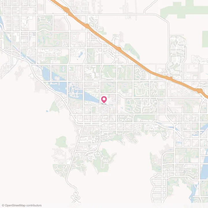 Map of the flower delivery area in Palm Desert, California