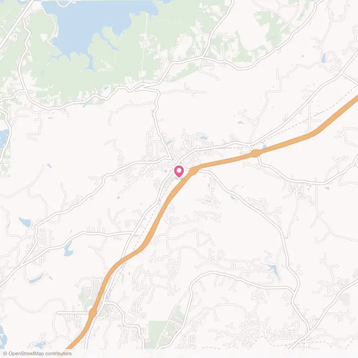 Map of the flower delivery area in Springville, Alabama