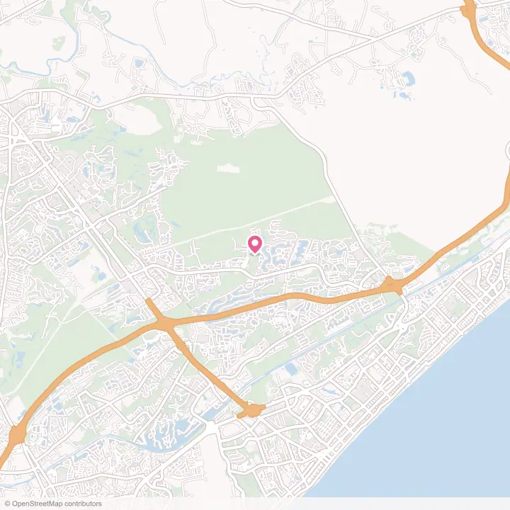 Map of the flower delivery area in Carolina Forest, South Carolina