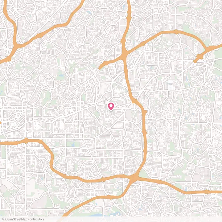 Map of the flower delivery area in Avondale Estates, Georgia