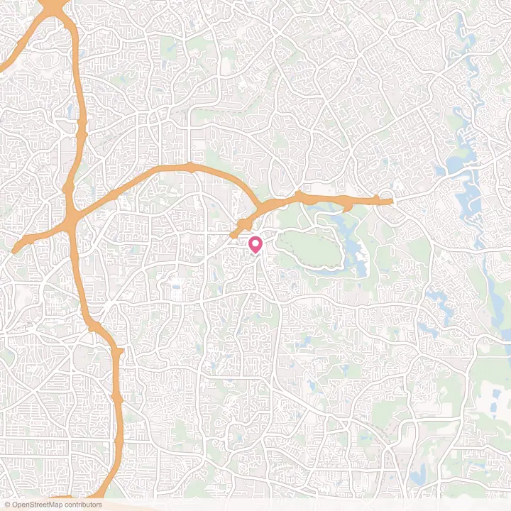 Map of the flower delivery area in Stone Mountain, Georgia