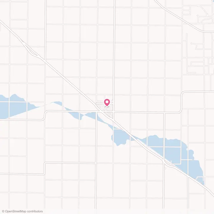 Map of the flower delivery area in Anton, Texas