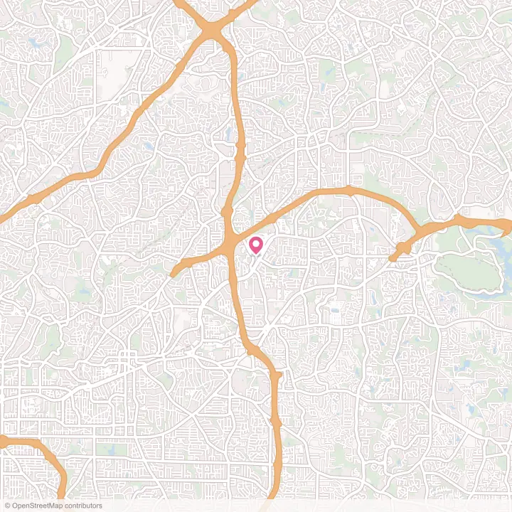 Map of the flower delivery area in Clarkston, Georgia