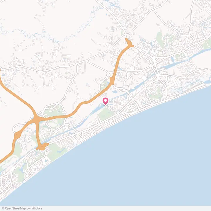 Map of the flower delivery area in North Myrtle Beach, South Carolina
