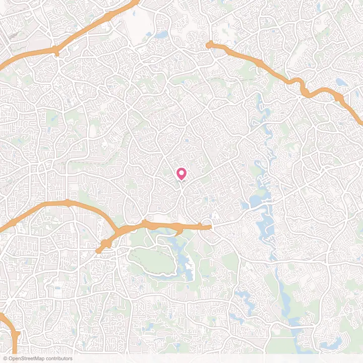 Map of the flower delivery area in Mountain Park, Georgia