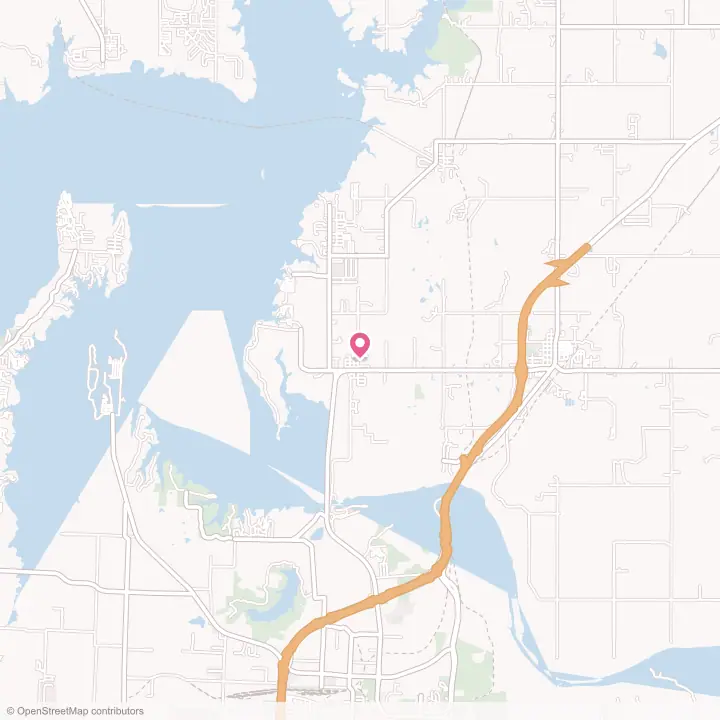 Map of the flower delivery area in Cartwright, Oklahoma