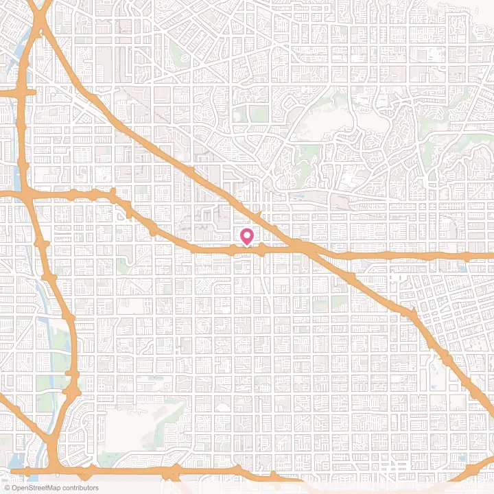 Map of the flower delivery area in Buena Park, California