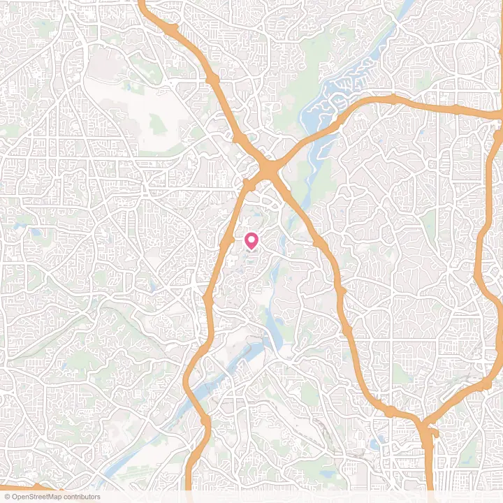 Map of the flower delivery area in Vinings, Georgia